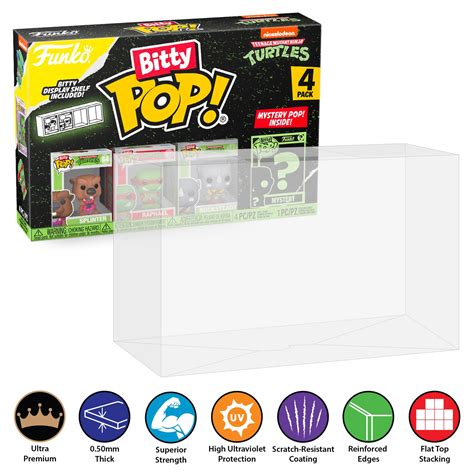 2 PACK Pop Protectors for Funko (0.50mm thick, UV & Scratch .